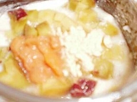 柿ジャムのさつま芋ヨーグルト